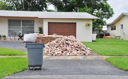 Recycling materials from garage clearance